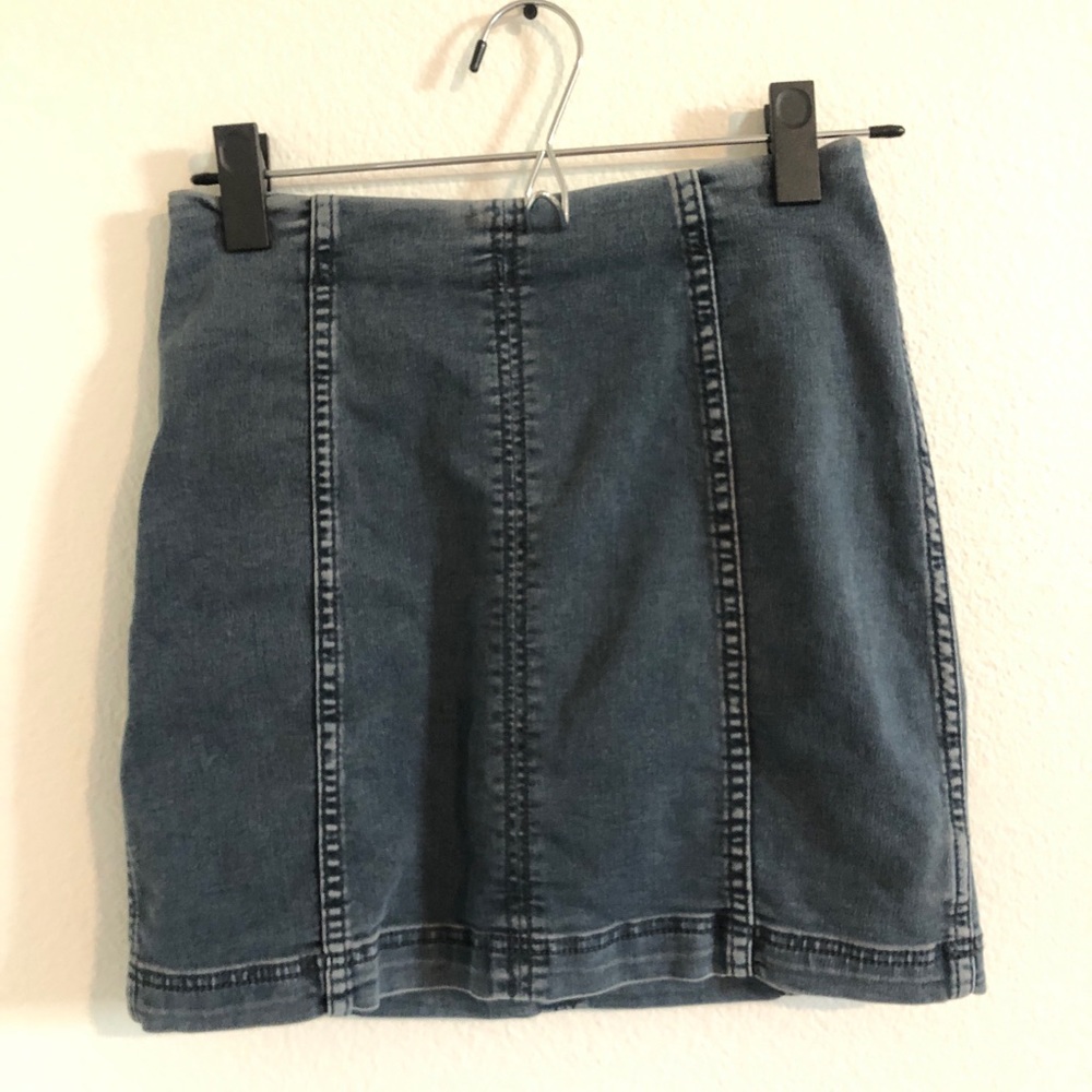 Gray/Blue tight skirt